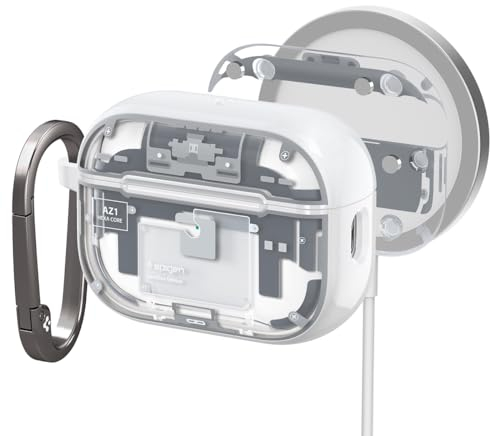 Spigen Cover Ultra Hybrid MagFit Compatibile con AirPods Pro 2 Generazione (2022) - ZeroOne White
