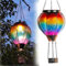 Neioaas Hot Air Balloon Solar Lantern - Twinkling Flame Hanging Solar Lantern, Outdoor Waterproof Light Decoration for Patio Garden Yard Party Decoration (Colorful)
