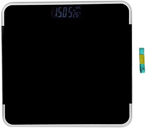 LEONYS Bilancia da Bagno per Il Corpo del Corpo Digitale ad Alta precisione con Piattaforma Ultra Larga e LCD retroilluminato Facile da Leggere, Misura del Nastro corporeo Incluso, 440 sterline (Colo