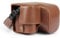 MegaGear Genuine Leather Camera Case for Sony Alpha a6700 (16-50mm) - Stylish and Protective (Brown)