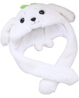 VICASKY Plüsch Mit Beweglichen Ohren Lustiges Cartoon- Kostüm Für Mädchen Und Erwachsene Für Partys Und Fotografie Bequemes Material