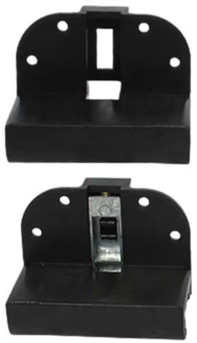 FiTspi Lot de 2 Supports de Pieds de Table Pliables pour Camping-Car, Bateau - Fixations à Monter Soi-Même avec Boucle de Montage