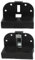 FiTspi Lot de 2 Supports de Pieds de Table Pliables pour Camping-Car, Bateau - Fixations à Monter Soi-Même avec Boucle de Montage