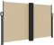 vidaXL Auvent latéral rétractable Beige 140x600 cm