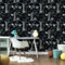 SOPHIE LAURENCE Gaming Glitch Wallpaper - Kids/Teens, Charcoal & Blue, Digital Pattern, Paper, 0.53m x 10.05m, Washable, Straight Match, Wet Removable