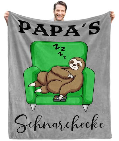 COZYCRIB Geschenke für Papa, Decke, Papa, Geburtstagsgeschenke für Papa, Geschenke von der Tochter, Sohn, Geschenke für Neue Väter, Geschenke für werdende Väter, Überwurfdecke 150x130cm