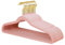 ManGotree 22 Packs de cintres en Velours avec Crochets dorés pivotant à 360°, Feutre antidérapant, cintres Ultra-Minces pour Manteaux, Costumes, Chemises, Robes, Pantalons (Rose)