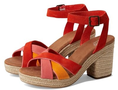 TOMS Damen Majorca Riemchensandalen, flame, 39 EU