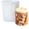 pulunto Moule en silicone pour bougies d'aromathérapie de Noël, décoration d'arbre de Noël, outils de meulage de fête, ornement El N7I9