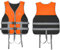 Schwimmweste für Erwachsene Kinder, Universal Rettungsweste mit Verstellbarem Sicherheits-Schrittgurt für Herren Damen, Rettungsweste Schwimmhilfe für Kajakfahren, Surfen,Wassersport (Orange, L)