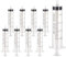 8Pcs Large Plastic Syringe Liquid Measuring Syringes without Needle Ink Syringe Multiple Uses for Pets Feeding Refilling Watering Dispense Epoxy Resin Craft Scientific Labs Feeding Oil Glue Applicator