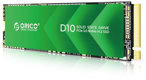 ORICIO 2TB M.2 NVMe SSD, PCIe Gen3x4 2280 SSD - Up to 3600MB/s, Internal Solid State Drive with NAND Flash, Compatible with Desktop Laptop - D10