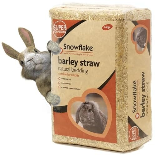 Extra Soft Barley Snowflake Natural Pet & Animal Bedding Chopped For Comfort (1 Bag, 1.6KG)