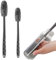 2Pcs Baby Bottle Brush, Long Silicone Bottle Brushes for Cleaning– long bottle brush, Glass Cups, Thermoses, Various Containers – Durable Gentle Cleaning Solution (Grey)