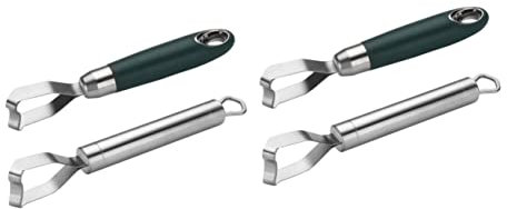PRETYZOOM 2 Set Grattugia Mais in Acciaio Inox Pentola Applicatore per Vernice Luce Lumino Rimozione Mais Portatile Sverniciatori di Mais alla Frutta Acciaio Inossidabile Silver 2 Pezzi * 2