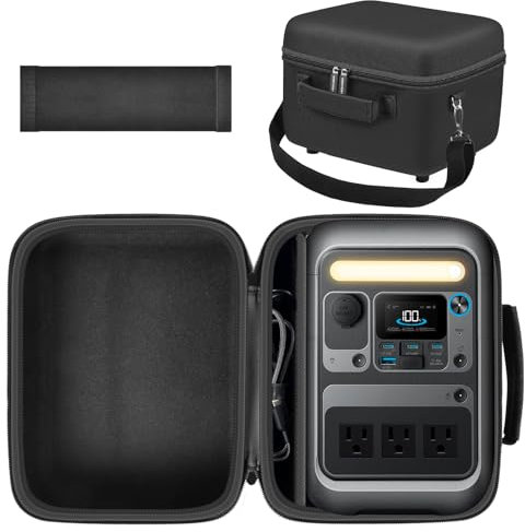 ANKHOH Case for Anker SOLIX C300 Portable Power Station, Battery Solar Generator Storage Holder for Charging Cable and Accessories(Box Only (for Anker SOLIX C300)