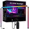 Ldafava RGB LED Light Strip Music Sync Dynamic Gaming Light Bar Barra de silicona flexible para monitor de televisión Descripción de la pared de la pared de la sala de cine en casa (27 pulgadas)