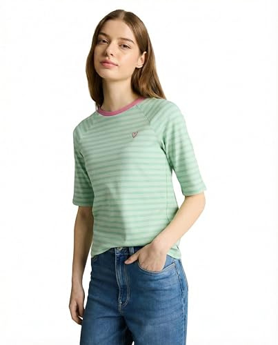 TOM TAILOR Denim Damen Sweatshirt mit Raglan-Ärmeln