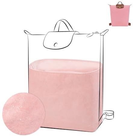 DGAZ Leichter Organizer für Longchamp Le Pliage Original M Backpack, Rosa | Satin Innenfutter, Wasserabweisendes DuPont Papier, Reißverschlusstasche, Flaschenhalter, Passgenau