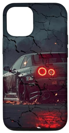 Hülle für iPhone 12/12 Pro Distress JDM Motorsport Drift Racing Cars Drift At Night