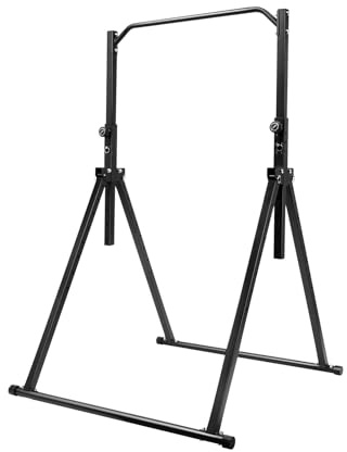 Klappbare Power Tower Klimmzugstange Freistehende Klimmzugstange Höhenverstellbare Kraftstation für zu Hause Multifunktionales Fitnessgerät Tragkraft 200 kg für Klimmzüge Armbeugen