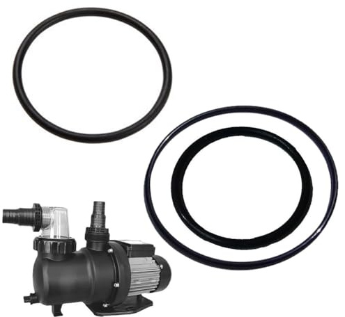 JoyousMall 3er-Pack O-Ring-Set für SPS 25/50/75/100 Pumpen, Gummidichtungsset für transparenten Vorfilterdeckel & Saugsieb, Ersatzteile installieren