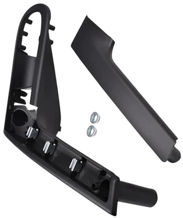 Poignée Intérieure Pour VW Pour Polo 6N 6N2 1999-2002 Poignée Porte Intérieure Voiture Avec Couvercle Retenue Avant Gauche Droite 6N0867179E 6N0867180E(Avant gauche)