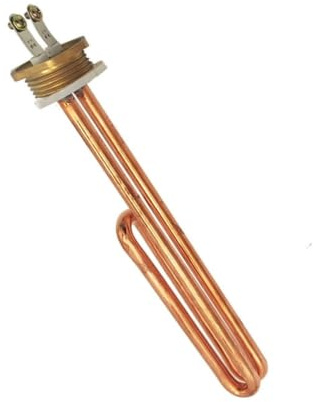 1pcs DN25 220V Electric Copper Heater Immersion Tubular Water Heater Heating Element 2KW/3KW/4KW(4KW 270mm)