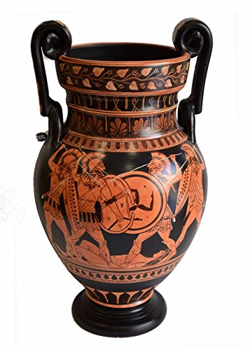 Achilles Hector Menelaos Paris - trojanischer Krieg - rote Figur Volute Krater Vase