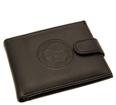 Celtic FC RFID-Geldbörse aus Leder, Schwarz