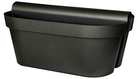 Euro3plast Balkon-Pflanzkasten „Be Up Duo“ in der Farbe Anthrazit, 50 cm / 18 Liter