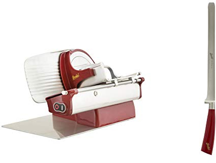 Berkel Trancheuse Home Line 250 rouge + Couteau à jambon Berkel