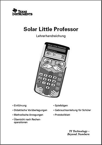 Dynatech für TI-Little Professor Solar mit vielen Beispielen (30 Seiten), TI LIT TIPROF 1