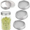 Keimdeckel, breite Öffnung, 316 Edelstahl, Netzdeckel, Keimsieb-Deckel, Set für Einmachgläser, Einmachdeckel, Anbau von Alfalfa-Sprossensamen, Salatsprossen, Deckel, 4 Stück