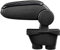 LP Trade Accoudoir Central pour 208 I | Accessoire Console de Rangement et Repose-bras avec Compartiment Organiseur | Pièce Détachée d'Intérieur de Voiture | Simili Cuir Noir - Couture Blanche