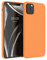 kwmobile Cover per Apple iPhone 11 Pro Max Custodia - Back Case per Smartphone in Silicone TPU - Protezione Gommata - arancia fruttata