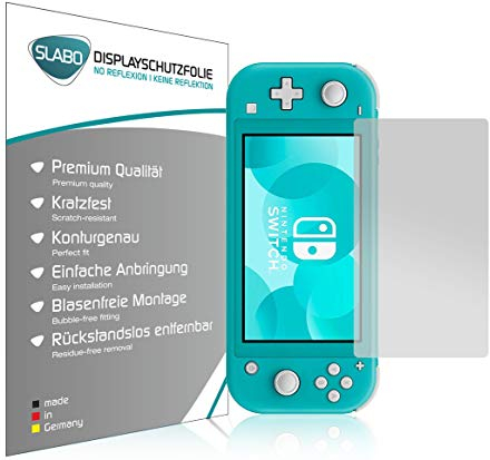 Slabo 4 x Film de Protection d'écran Compatible avec Nintendo Switch Lite Protection écran Film No Reflexion Mat