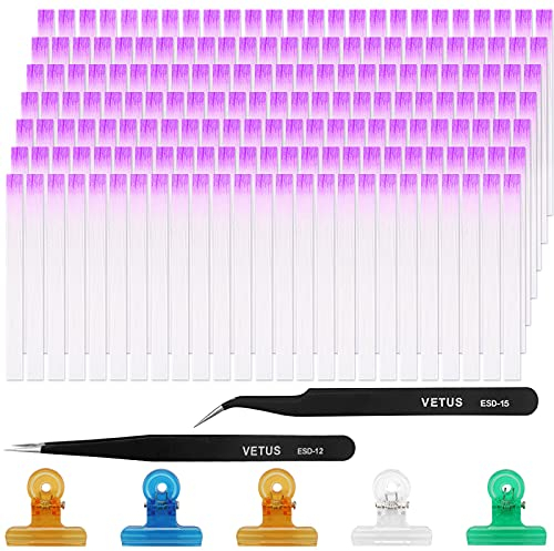 Yangfei 200 Stück Fiberglas-Nägel, künstliche Nägel aus Fiberglas, Nagelverlängerungs-Set mit 5 Nagelpinzetten und 2 Pinzetten für Nägel, Verlängerung DIY für Nail Art