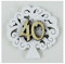 DLM29144 (Kit 12 Pezzi) Calamita Albero della Vita 40 Quarantesimo Compleanno Nozze Anniversario Confettata Segnaposto bomboniera Regalo