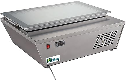 Vitrine à Glace Inox pour 4 Bacs de 5 Litres - 77 L - AFI Collin Lucy