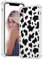 Idocolors Cases for iPhone X/Xs Clear Cow Print Design, Shockproof Phone Case Slim Soft TPU with Bumper & Four Corner Reinforced Protective, Cover Thin Anti-Scratch Kawaii Animal Pattern