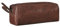STILORD 'Linus' Etui Leder Vintage Herren Damen Stifteetui Lederetui Federmappe quadratisch Stiftetasche Büffelleder, Farbe:maraska - Dunkelbraun