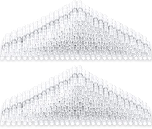 150 Conectores de Cable de Sello de Soldadura Conector a Tope Termorretráctil Profesional Terminal Eléctrico de Cable de Empalme Aislado Impermeable para Coche Moto TV (Blanco, 26-24 AWG)
