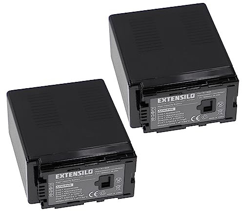EXTENSILO 2X Akku kompatibel mit Panasonic AG-HMC153MC, AG-HMC150, AG-AC160AP, AG-AC160AEJ, AG-AC160A Kamera (7800 mAh, 7,2 V, Li-Ion)