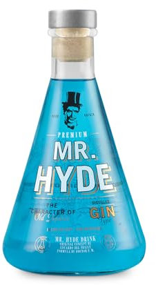 MR. HYDE Ginebra Premium Elaborada en España 70 cl | Gin con 5 Destilaciones + 33 Botánicos | Sabor Único y Artesanal