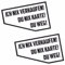 KLEBEKÖNIG 2x Autoaufkleber Ich Nix verkaufen, nix Karte, Meins! 10 x 6 cm - Aufkleber für Auto, LKW, Motorrad mehrfarbig JDM Decal Racing