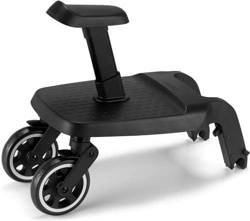 Joolz AER+ - Marchepied de lit - Accessoire pour poussette - Promenade avec deux enfants - Facile à ranger - Spacieux et stable - Pliable et pratique - Design intelligent - Noir