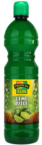 Tropical Sun 100% Pure Lime Juice, 350ml (Pack of 12) Fresh Lime Flavor for Margaritas, Cocktails, Tacos, Drinks, Sauces & Salad Dressings, No Preservatives, Convenient Bottles