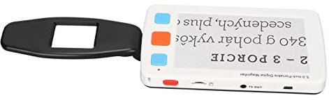Tragbare Digitale Leselupe, 5,0-Zoll-LCD-Seitenlupe, Elektronische Lesehilfen für Sehbehinderte 100-240 V (EU-Stecker)