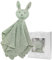 Limaro Kids Schmusetuch aus 100% Baumwolle/Kuscheltuch für Babys/Schnuffeltuch Mädchen Junge/Bio-Baumwolle / 20 x 20 / Schnuffeltücher & Trösterchen/Geschenk Geburt (Hase Grün)